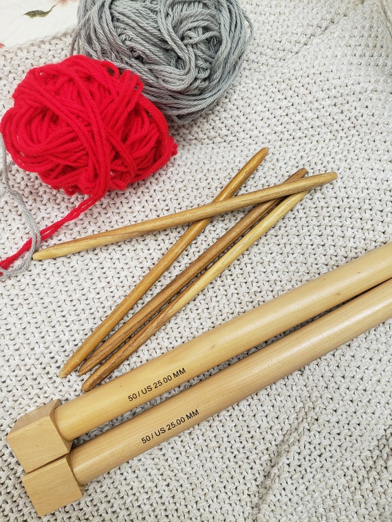 Wooden Knitting Needles 