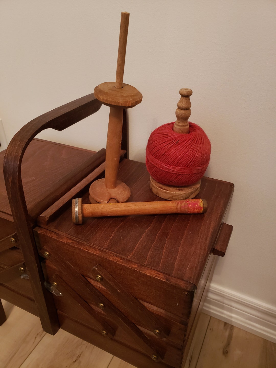 Antique Wooden SEWING SPOOLS Etsy