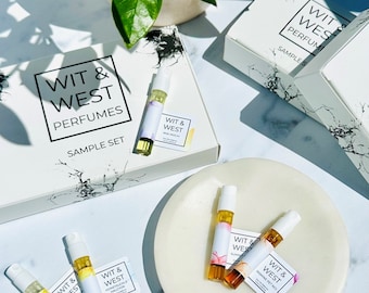 Wit & West Perfumes Customizable Sample Set - Choose 5 Perfume Samples (Vegan and Cruelty-Free 100% All-Natural Perfumes and Colognes)