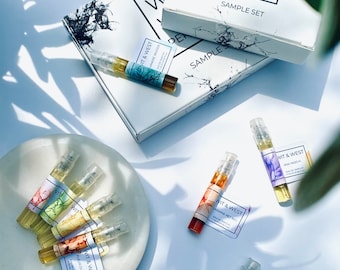 Wit & West Perfumes Signature and Cologne Sample Set (100% All-Natural, Vegan and Cruelty-Free Perfumes and Colognes)