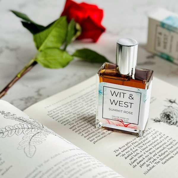 Summit Rose Eau de Parfum by Wit & West Perfumes (100% All-Natural, Vegan and Cruelty-Free Perfumes and Colognes)