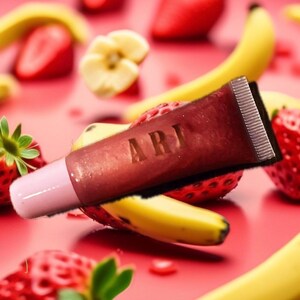 Strawberry Banana Pink Shimmer Lipgloss