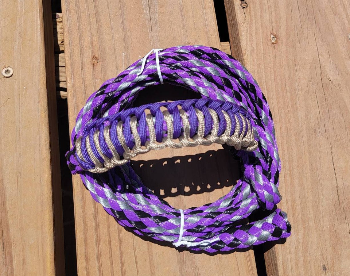 Sheep/goat rope halter with braided paracord noseband Etsy