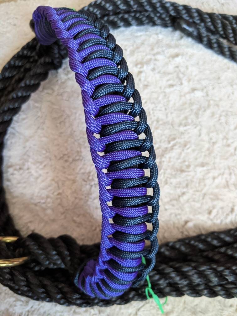 Cattle Halter with Braided Paracord Noseband Etsy