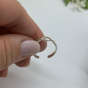 Bague signe de l'infini du pouce Bague éternelle en argent réglable Bague de promesse Bague meilleure amie Cadeaux pour la fête des Mères pour elle Bijoux pour femme image 6