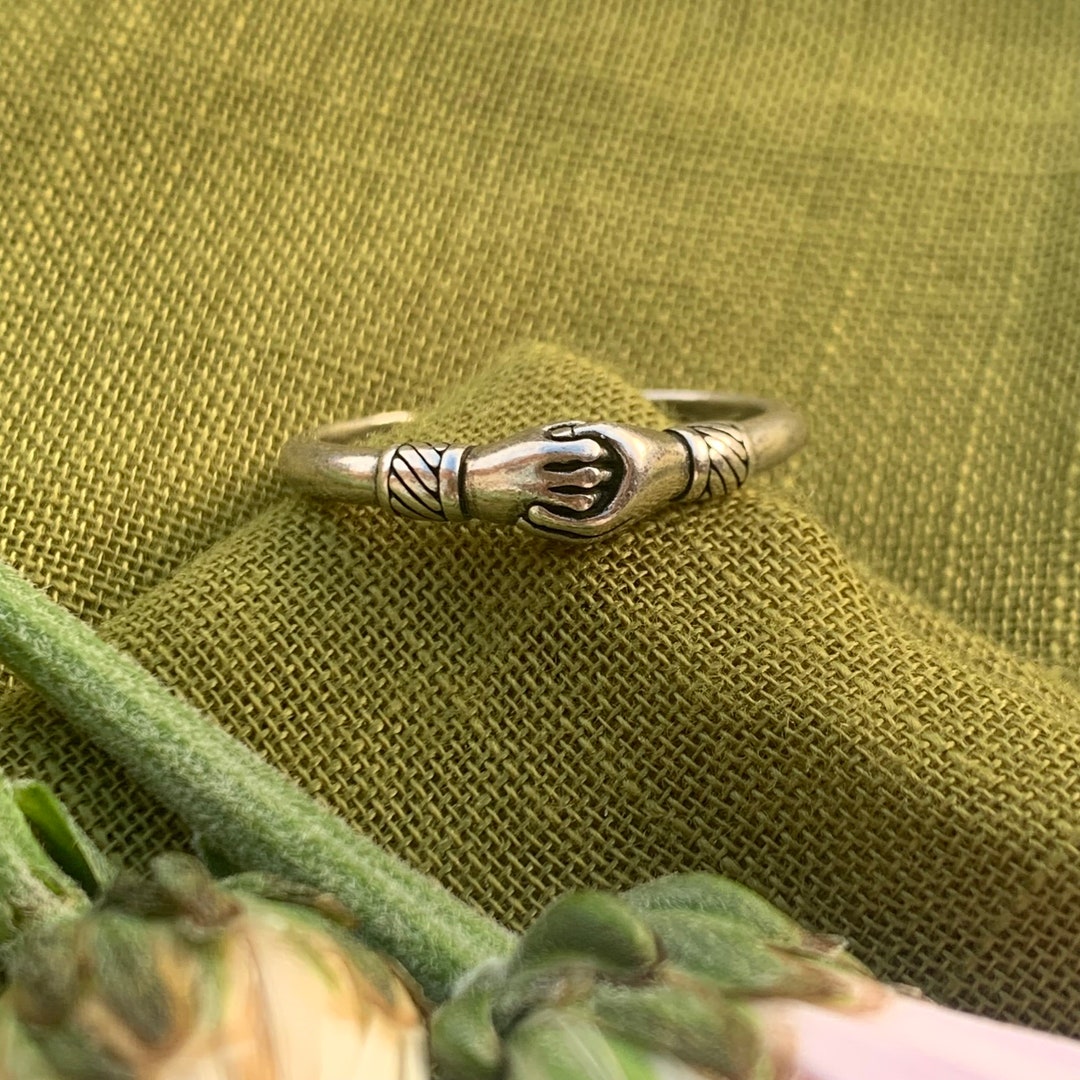 Silver Hug Ring, Minimalist Ring, Friendship Ring, Birthday and