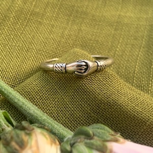 Bague câlin en argent, bague minimaliste, bague de l'amitié, cadeau d'anniversaire et de Noël pour elle, bague réglable empilable, anneau de pouce pour femme