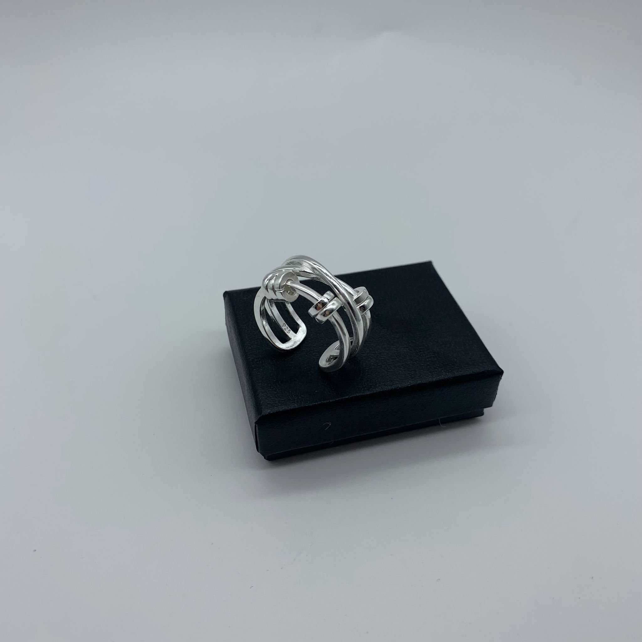 Anello Anti-Ansia In Argento Sterling S925 Con Perline Girevoli - Gioiello Antistress Per Donne E Uomini, Anello Fidget Per Concentrazione, Ipoallergenico, Regalo Unisex, Taglia #7 - 3