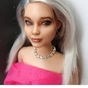 Out of Slot Custom Barbie Doll, Mini Me Barbie, Portrait Doll