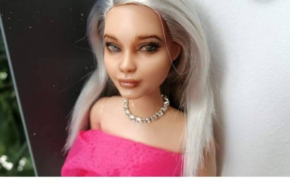 Out of Slot Custom Barbie Doll, Mini Me Barbie, Portrait Doll