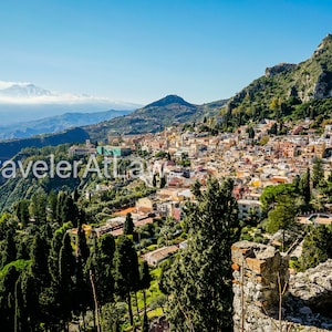 Taormina, Sicily Matte Glass Digital Photo Print