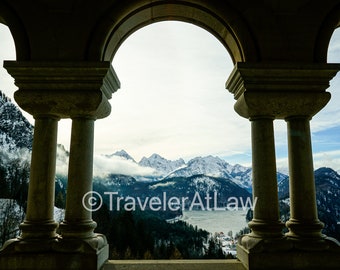 Germany (Bavaria) Alps Matte Glass Digital Photo Print
