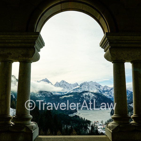 Germany (Bavaria) Alps Matte Glass Digital Photo Print