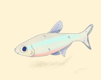 Neon Tetra Print