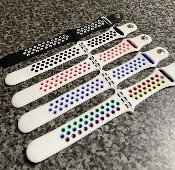 Personalised Silicone Sports Strap Band to Fit Apple Watch Etsy UK