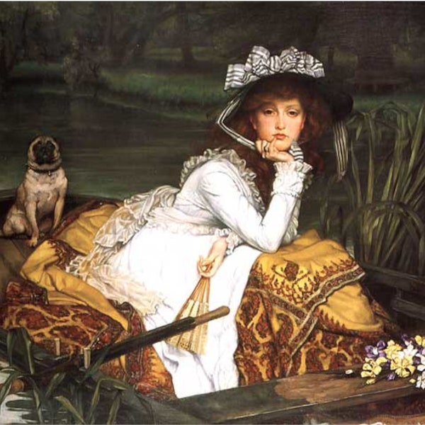 Young Lady In A Boat 1870 by James Tissot