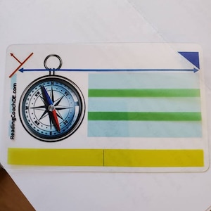 Tool zum Lesen von Wortrahmen. 8er-Set. Ein Lesezeichen mit Silbentrenner, um beim Lesen den Überblick über den Text zu behalten. Blendung reduzieren. Legasthenie, ADHS.