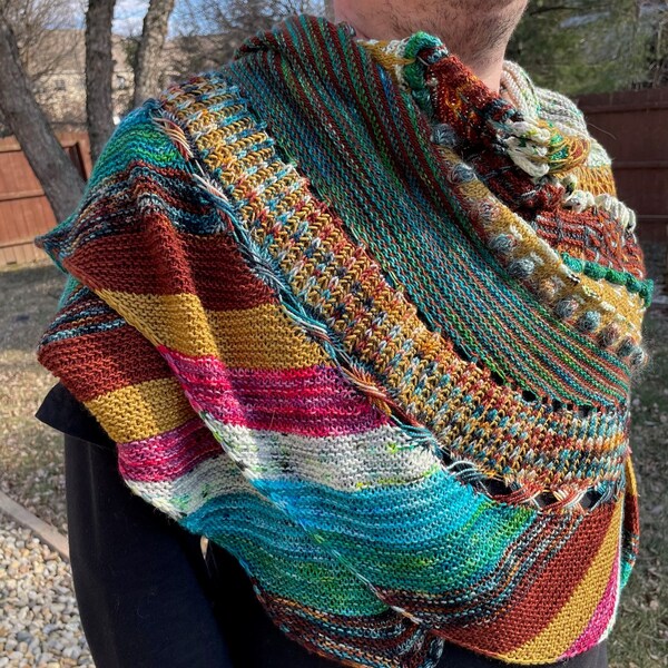 handknit shawl