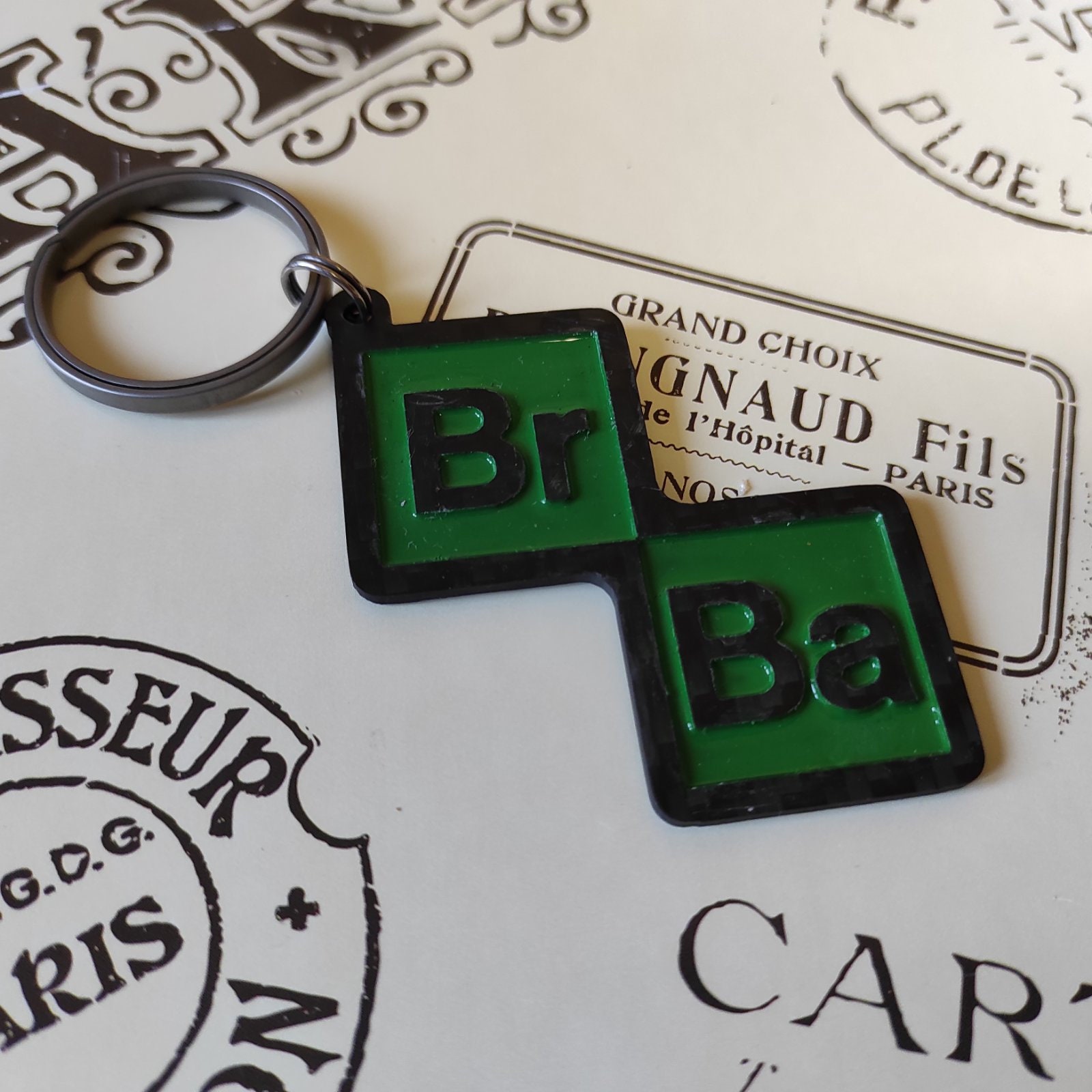 Breaking Bad Keychain / Keyring Carbon Fiber / Titanium Key Etsy