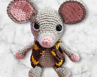 Malvin Musen virkmönster, Virkat musmönster i fickformat, Virkad mus, Virkat amigurumi-musmönster, Amigurumi-mus