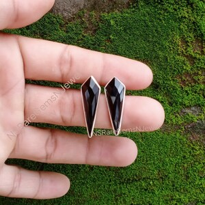 Orecchini A Bottone 925 In Argento Con Cigno Nero E Onice – Luckyshine, Con Zirconi