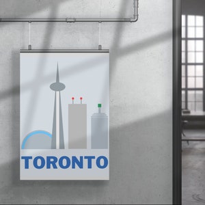 Toronto Wall Art Printable - Minimalist Wall Art - Poster Cityscape - Printable Wall Art - Digital Print