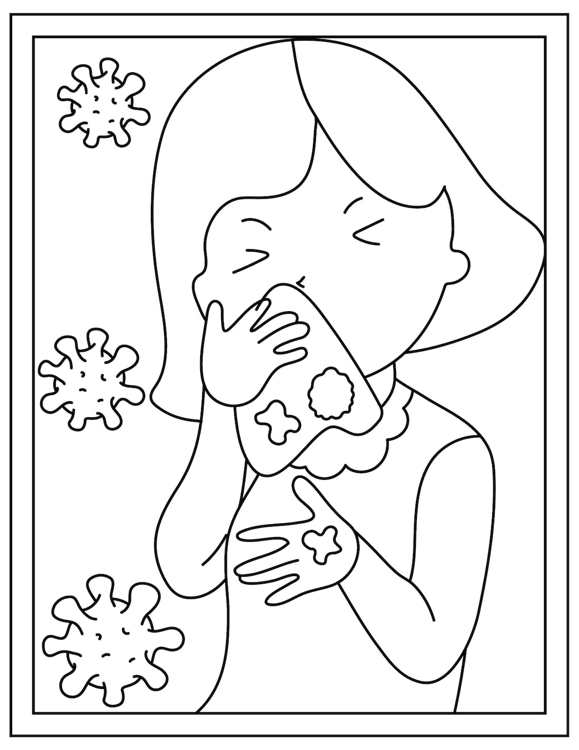 Printable Germ Coloring Pages
