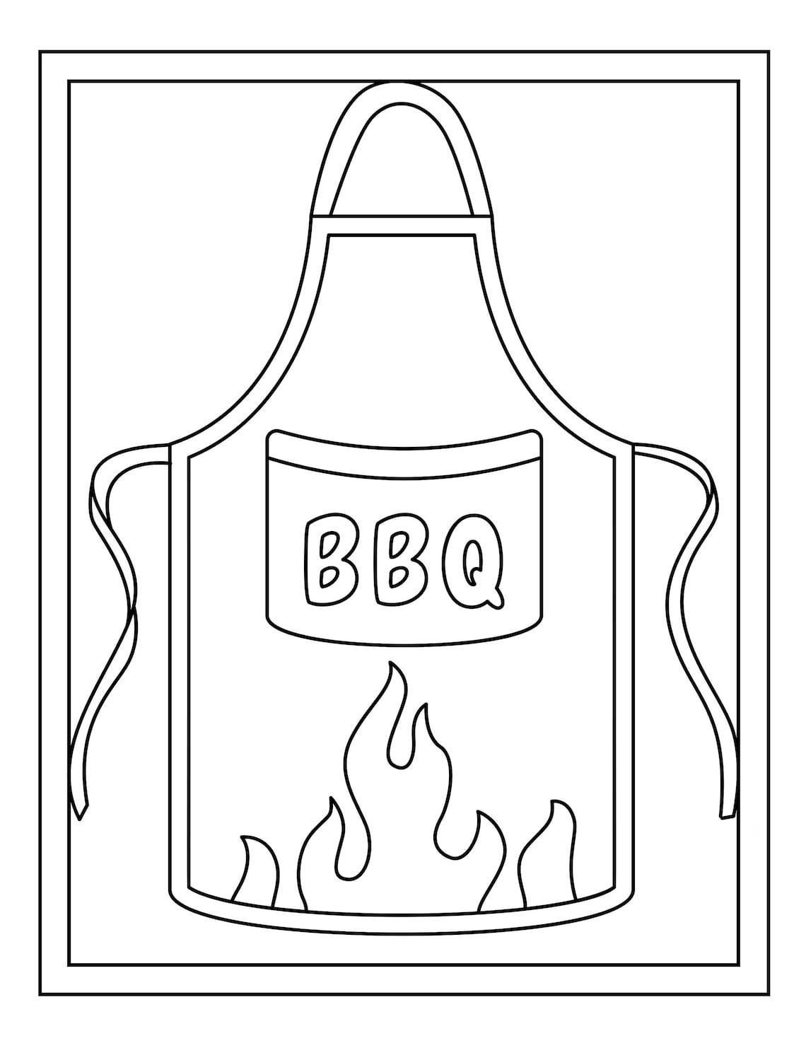 Barbecue Coloring Pages