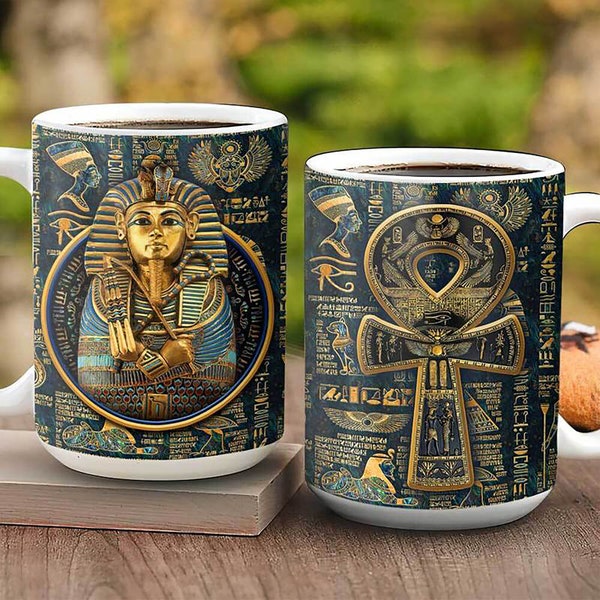 Ancient Egypt Pharaoh Full Color Ceramic Mug