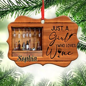 Wine Lover Christmas Ornament