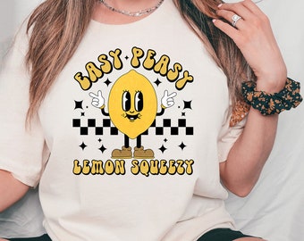 Easy Peasy Lemon Squeezy Shirt | Supporting Young Entrepreneur's | Lemonade Stand | Lemonade Business | Family Shirts