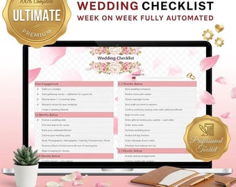 Wedding Checklist Excel Template: Interactive To-Do List (Digital Download)