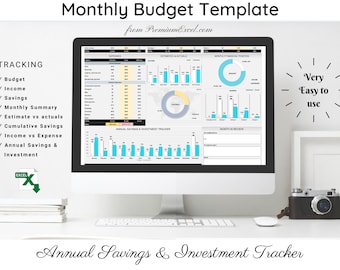 Excel Budget Template: Monthly Finance Tracker (Digital Download)