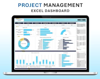 Project Management Excel Dashboard: Multiple Project Status (Digital Download)