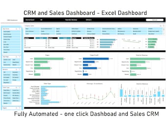 Modèle Excel CRM | Tableau de bord Excel des ventes | CRM de vente | CRM de vente Excel | Entonnoir de vente | Tableau de bord financier |