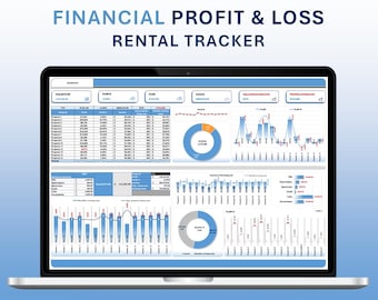 Financial Profit Tracking & Forecasting for Rental Business - Excel dashboard