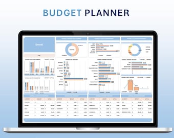 Excel Budget Planner: Monthly Financial Tracker (Digital Download)