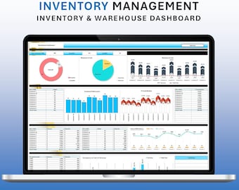 Inventory & Warehouse Management Excel Dashboard (Digital Download)