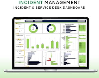 Excel Dashboard: Incident Management, Service Desk, Pallet Tracker