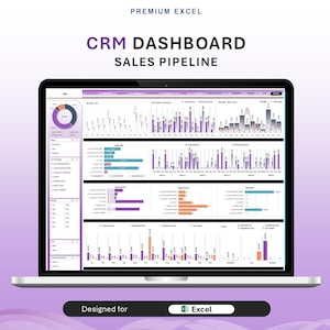 Effortlessly Track Sales Pipeline - CRM Excel Dashboard