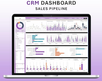 Effortlessly Track Sales Pipeline - CRM Excel Dashboard