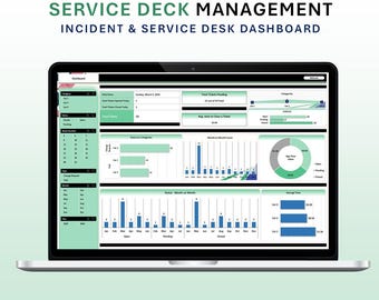Service Desk Dashboard: Incident & Ticket Tracker (Excel Dashboard)