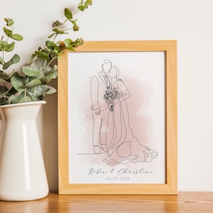 FREE ART, Benutzerdefinierte Linie Zeichnung, Minimalistische Illustration, personalisierte Linie Kunst, Abstrakte Kunst, Geschenk für Sie und Ihn