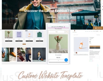 Custom Wix Website Template: eCommerce Fashion Shop Theme