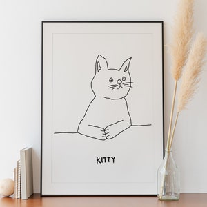 CUSTOM UGLY PORTRAIT, line drawing, bad portrait, Line Art, Custom Portrait, Pet portrait, Dog Portrait, Funny Portrait, Personalized Gift
