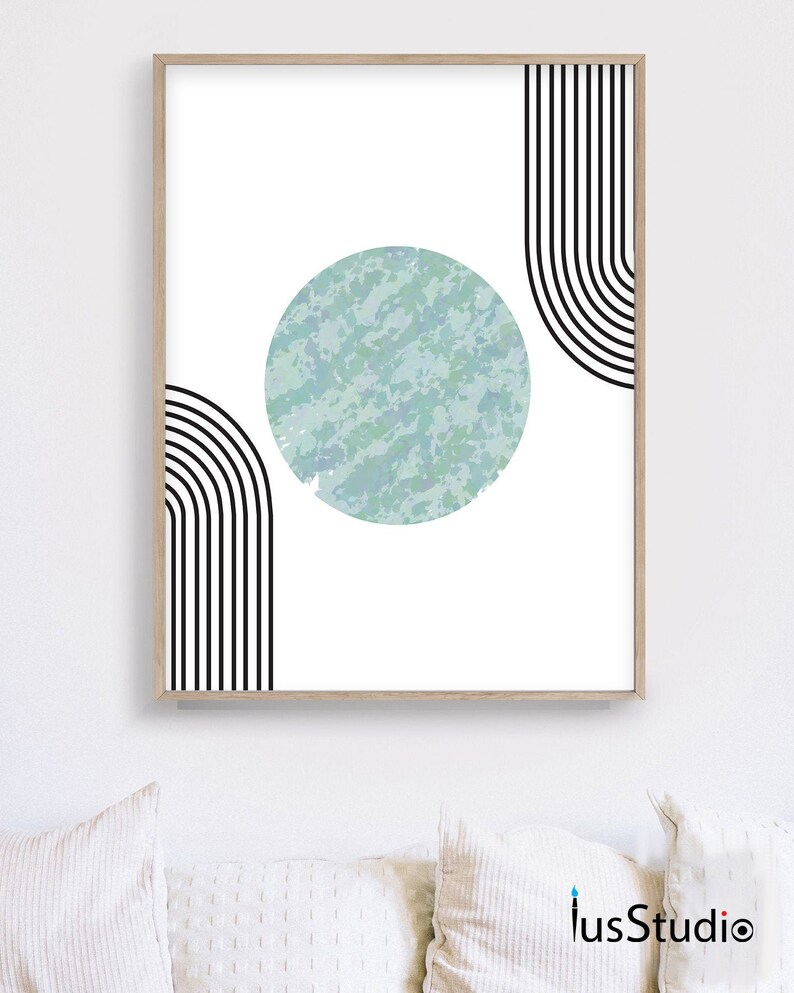 Abstract Rainbow Wall Art Digital Print Neutral Wall Art Etsy