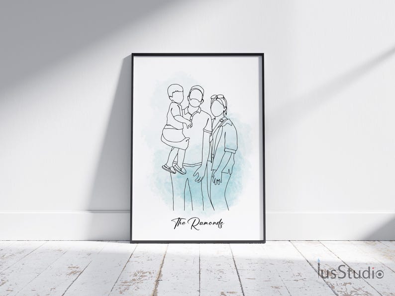 Karakalem Silüetsiz Çizim (Sulu Boya Dokunuşlu)