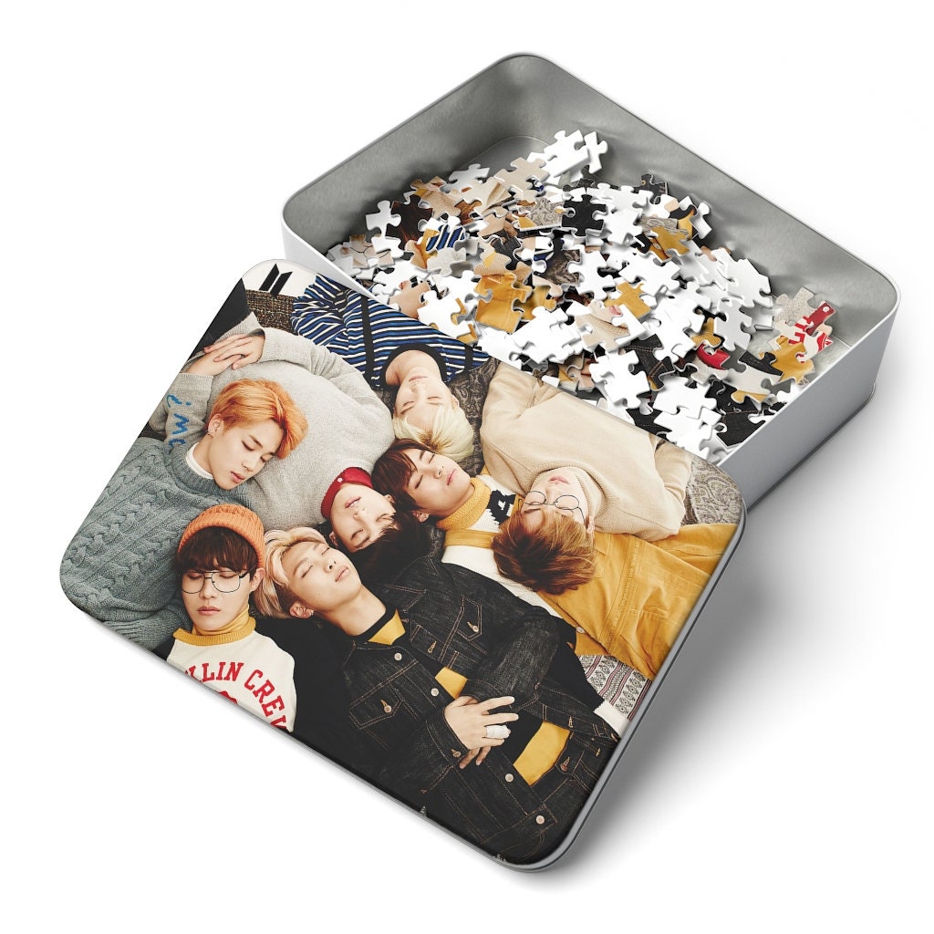 Sleeping BTS jigsaw puzzle 252 pieces /kpop Gift Etsy