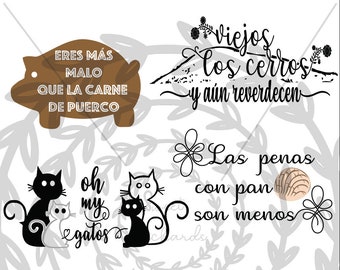 Frases y Dichos en Español SVG Mini Bundle