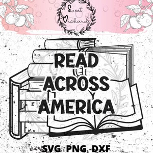 À LIRE À TRAVERS L'AMÉRIQUE [png/dxf/svg]